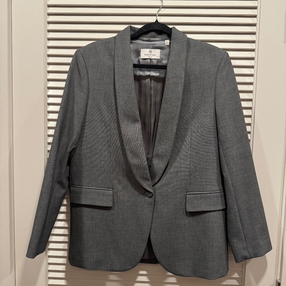 Aritzia Babaton Heather Charcoal Artemis Blazer Size Small - Picture 6 of 9